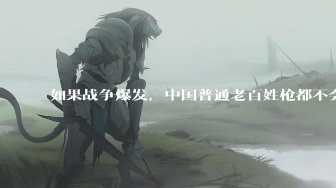 如果战争爆发，中国普通老百姓枪都不会打该怎样自卫？