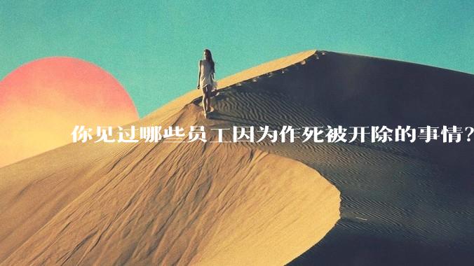 你见过哪些员工因为作死被开除的事情？